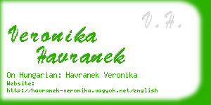 veronika havranek business card